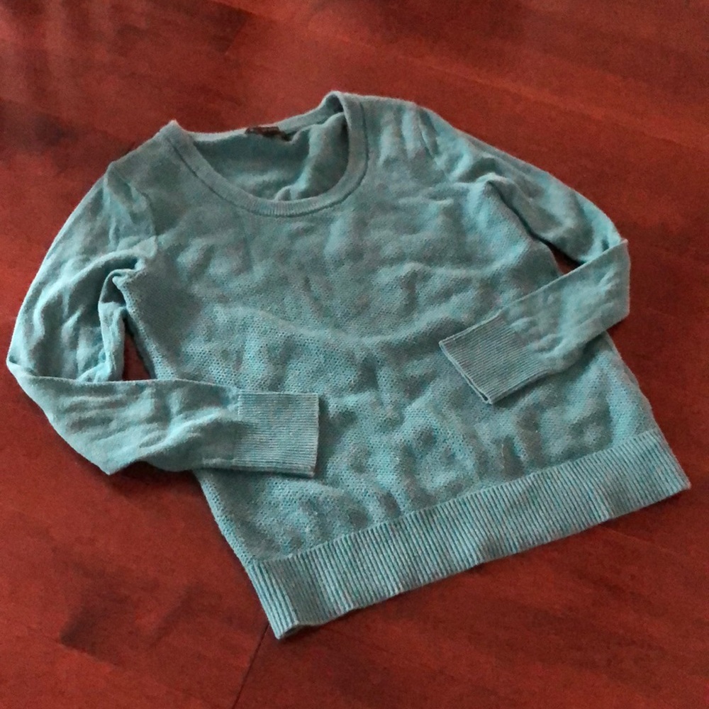 Turquoise 100% cotton Banana Republic Sweater